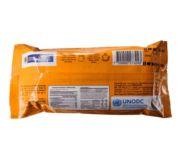 Chocolate de mesa Tumaco 100% cacao sin azúcar - Imagen 2
